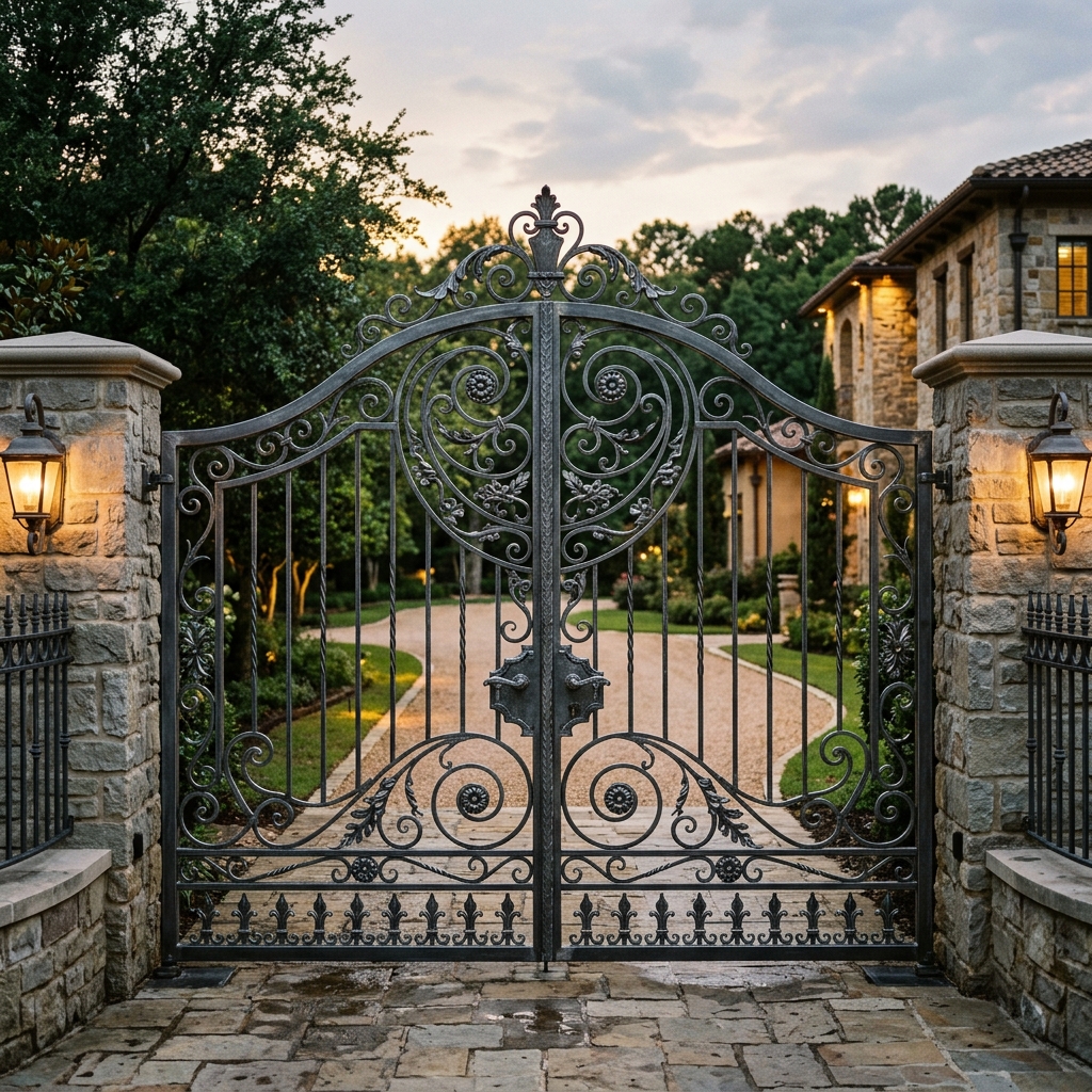 Ornamental Residential Iron Gate